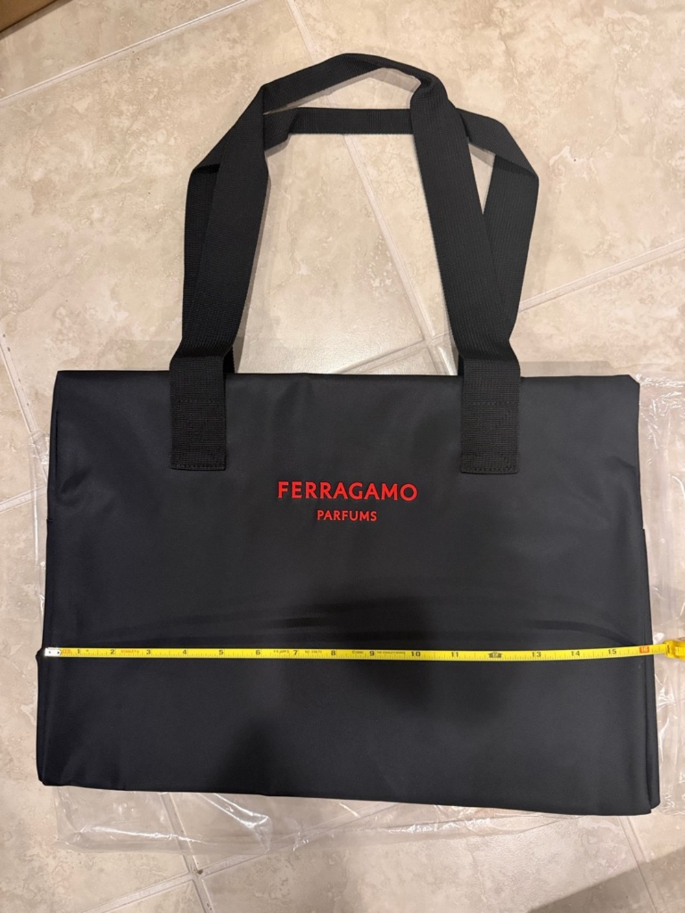 New Ferragamo Parfums nylon tote bag